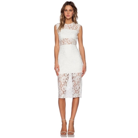 Alexis Dress Leni Lace Cut Out Midi - Picture 1 of 12